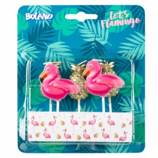  Set 5 Candles Flamingo / Pineapple On Sticks Costumes in Shuwaikh